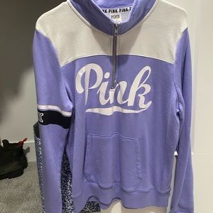 Victoria secret pink half zip sweater